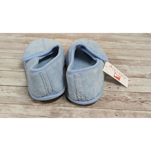 Git-Up Womens Size 6 Chambray Closed Toe Slip On Hook & Loop Slide Slipper - Picture 6 of 11